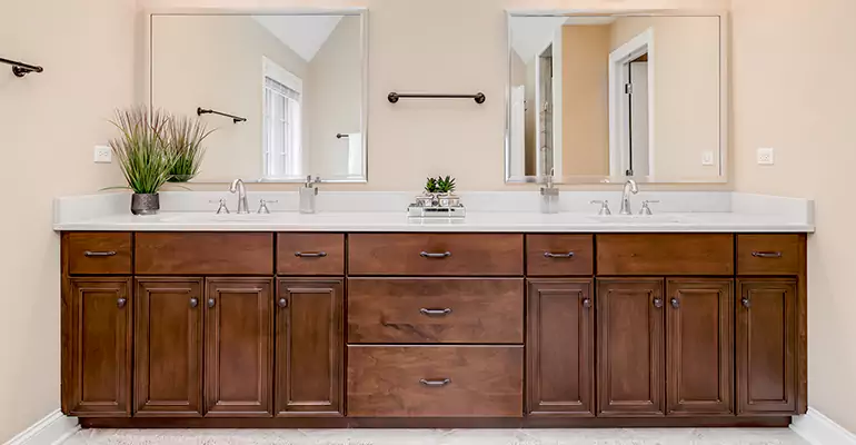 Bathroom Cabinet Renovation in St. Joseph